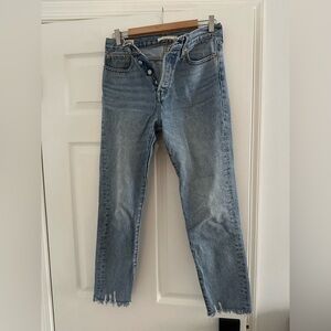 Classic Blue Women's Cropped Jeans
